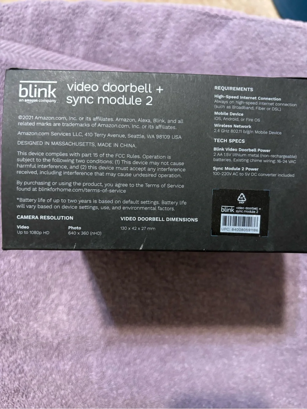 Blink wireless video